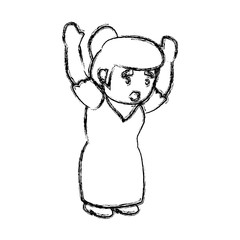 grandmother elder person vector icon illustration graphic design