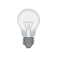 light bulb electric incandescent vector icon illustration