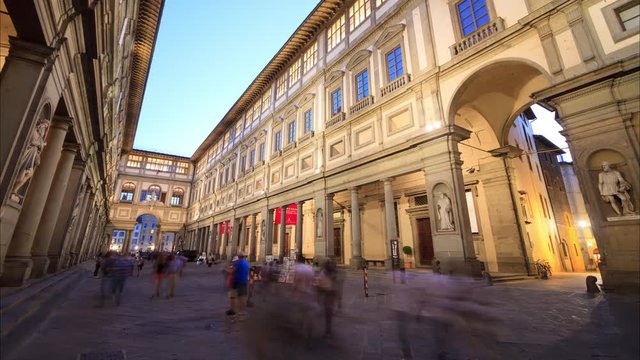 Uffizi Gallery, art museum of Florence. Tuscany, Italy