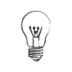 Obraz premium light bulb electric incandescent vector icon illustration