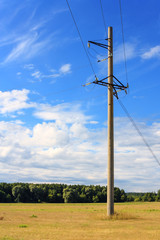 Fototapeta na wymiar Power line landscape