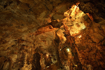 Ispinigoli grotto in Supramonte massif near Dorgali. Sardinia island. Italy