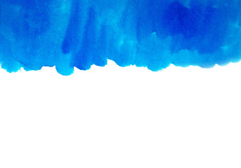 Abstract blue watercolor background