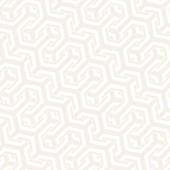 Vector Seamless Interlacing Lines Pattern. Repeating Geometric Background With Hexagonal Lattice.