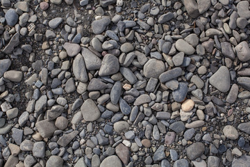 Small gravel stones, Gravel texture