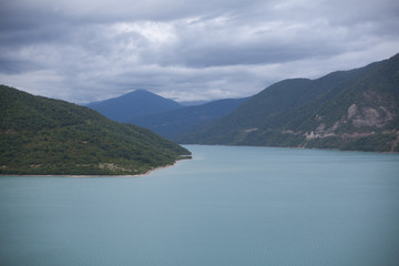Majestic mountain lake in Georgia.