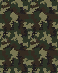 Fototapeta premium Fashionable camouflage pattern, military print .Seamless illustration