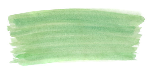 A fragment of the background in green tones painted with watercolors