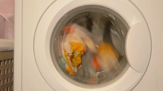  High quality video of washing machine in 4K