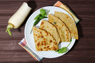 Mooli or Radish Paratha
