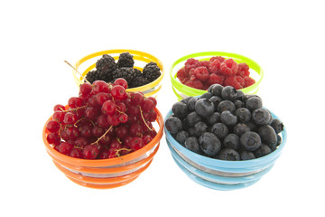 Fresh fruit in bowls