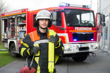 Naklejka premium Feuerwehrmann