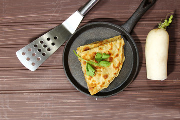 Mooli or Radish Paratha