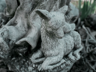 Fototapeta na wymiar Lamb statue