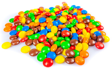 Fototapeta na wymiar colorful candies. Colorful chocolate candy for backgrounds