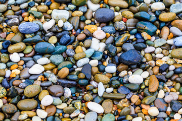stones on the beach. stone background