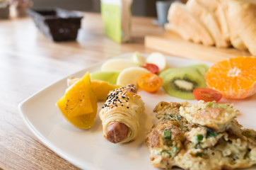 breakfast on table