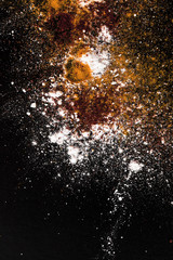 vibrant splash of color