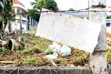 prohibiting littering  sign mockup