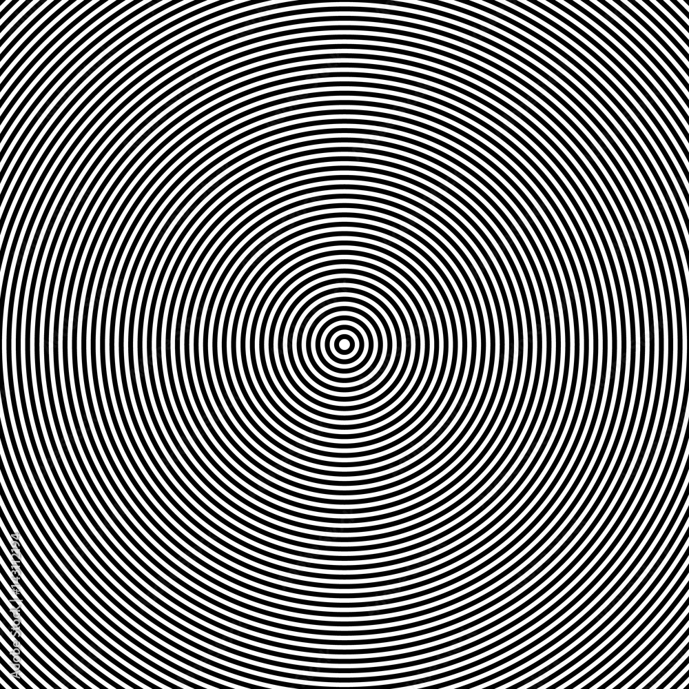 Poster concentric circles,concentric rings abstract geometric pattern. radial, radiating lines texture