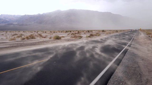 sand storm in death valley california