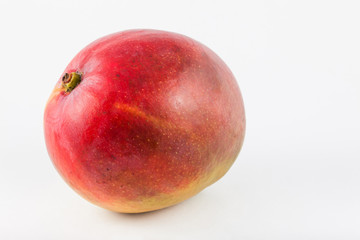 Mango (Mangifera indica) on white background