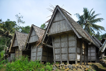 Fototapeta na wymiar Traditional rice barn in West Java - Indonesia
