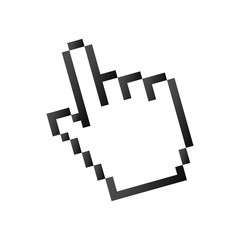 hand pointer computer vector icon illustration graphic design