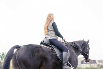 Girl and horse