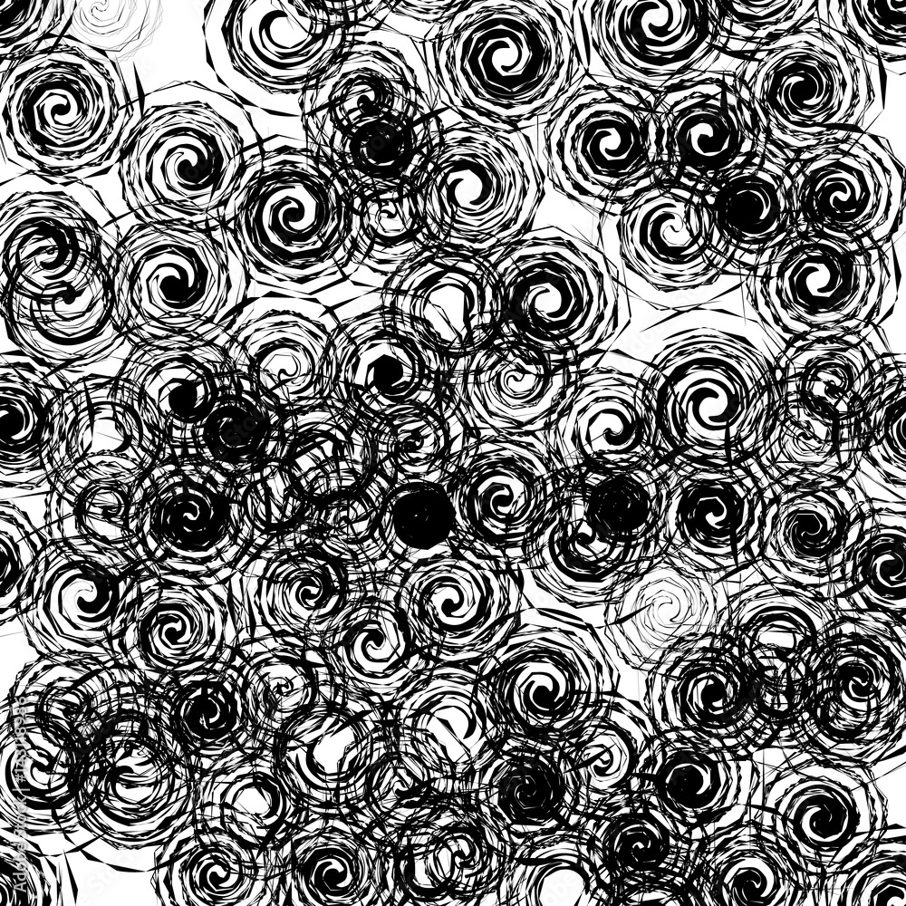 Leinwandbilder artistic pattern with curvy distortion effect. abstract geometric art. black and white abstract text
