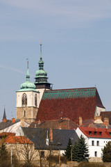 Fototapeta premium Church of St. James the Greater in Jihlava, Czech