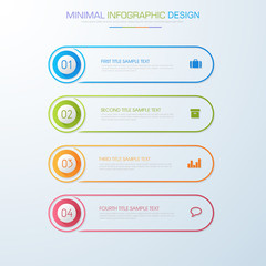 Infographic Elements with business icon on full color background  process or steps and options workflow diagrams,vector design element eps10 illustration