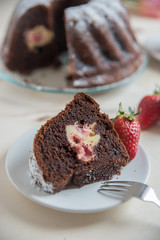 Schokoladen Erdbeer Kuchen