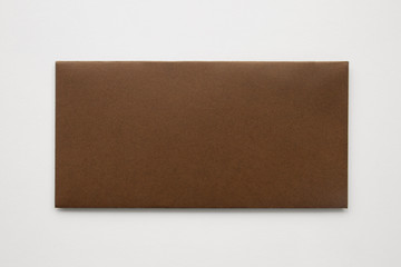 Mock-Up of Brown Envelope, Blank Template, isolated on white background