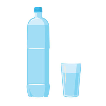 Plastic Bottle. Glass