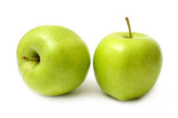 Green apple isolated on white background