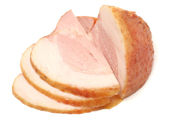 bacon isolated on white background