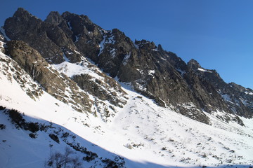 Fototapeta premium Veľka Studená valley in High Tatras, Slovakia