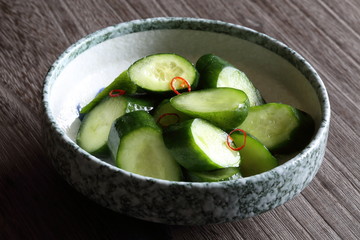 漬物(胡瓜浅漬け)　Tsukemono
