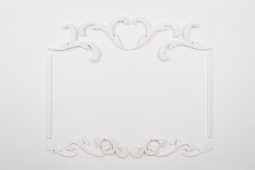 White beautiful rectangular stucco