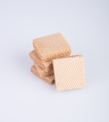 wafer or wafer biscuit on the background.