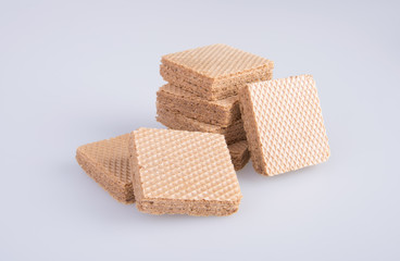 wafer or wafer biscuit on the background.