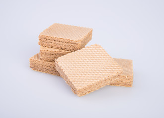 wafer or wafer biscuit on the background.