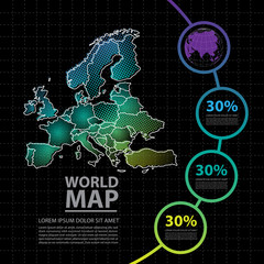 map infographic design template