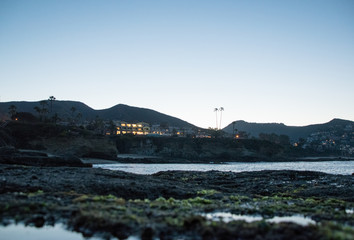 Fototapeta na wymiar Sunrise in Laguna Beach, Southern California