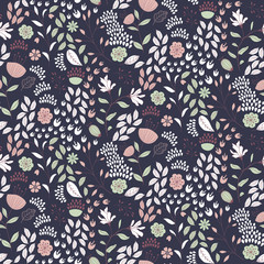 Vector floral seamless pattern - 143130939