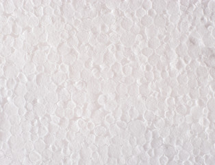 Fototapeta na wymiar White foam plastic texture