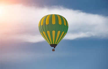 Hot air baloon in the sky