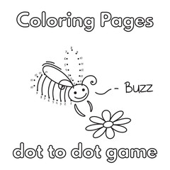 Cartoon Bee Coloring Book