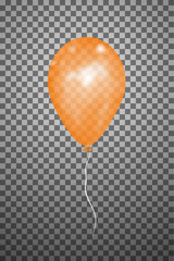 Vector orange air balloon. Eps10.